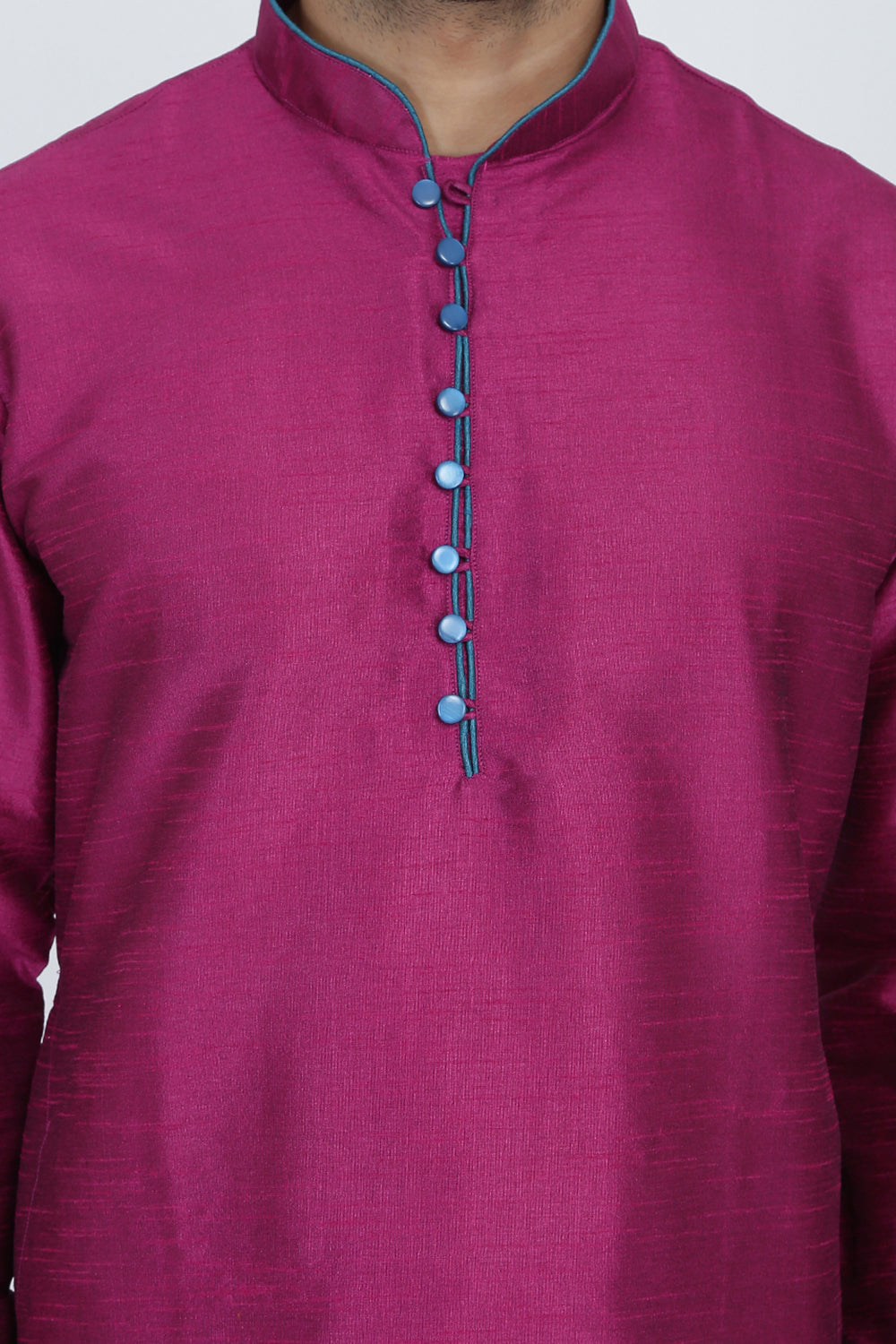 Mens Raw Silk Kurta Pyjama Set