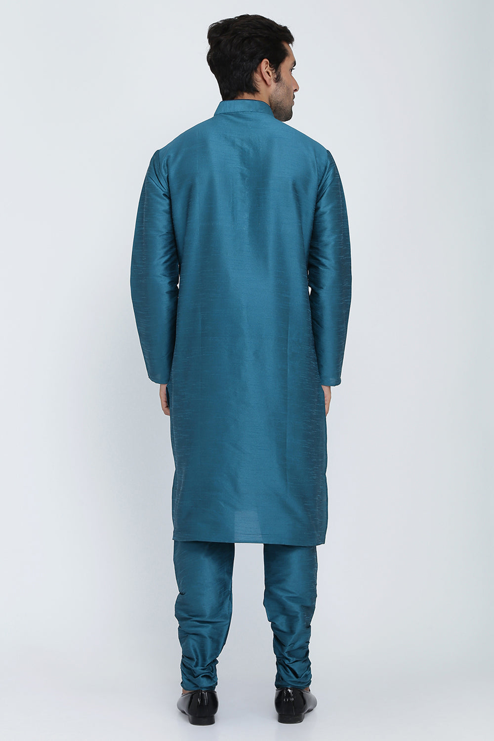 Mens Raw Silk Kurta Pyjama Set