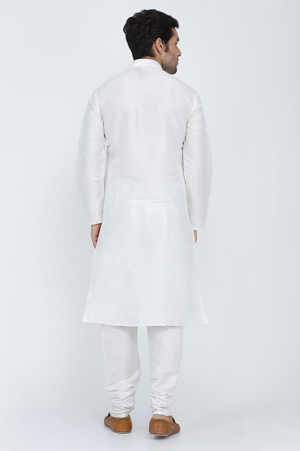 Mens Raw Silk Kurta Pyjama Set