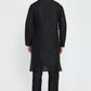 Mens Jacquard Silk Kurta Pyjama Set