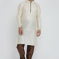 Mens Jacquard Silk Kurta Pyjama Set