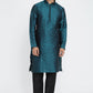 Mens Jacquard Silk Kurta Pyjama Set