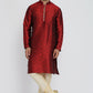 Mens Jacquard Silk Kurta Pyjama Set