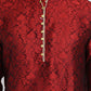 Mens Jacquard Silk Kurta Pyjama Set