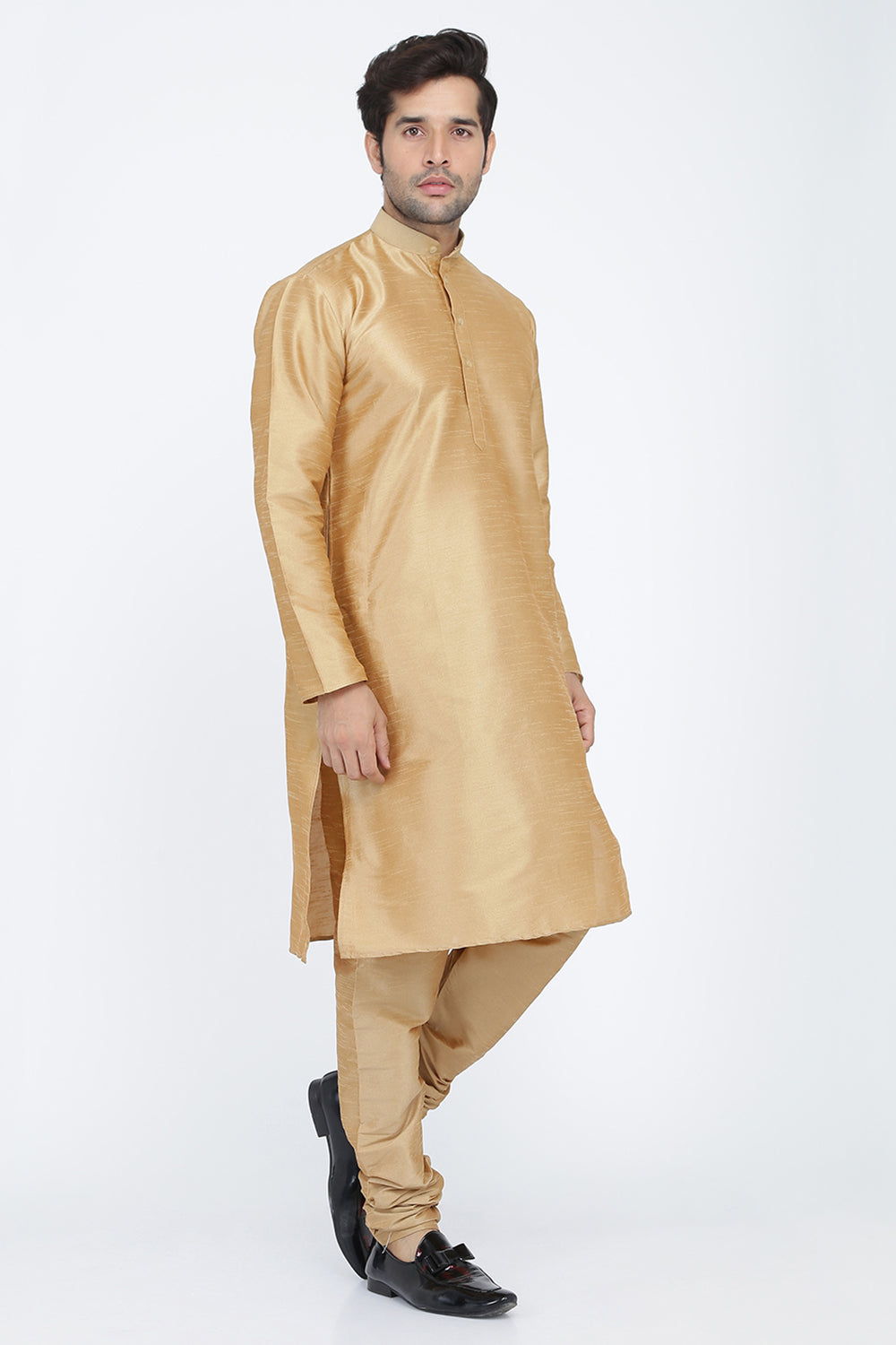 Mens Raw Silk Kurta Pyjama Set