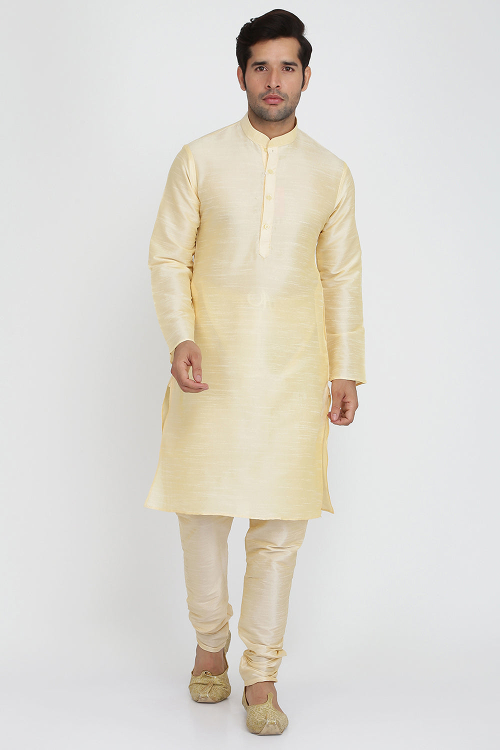 Mens Raw Silk Kurta Pyjama Set