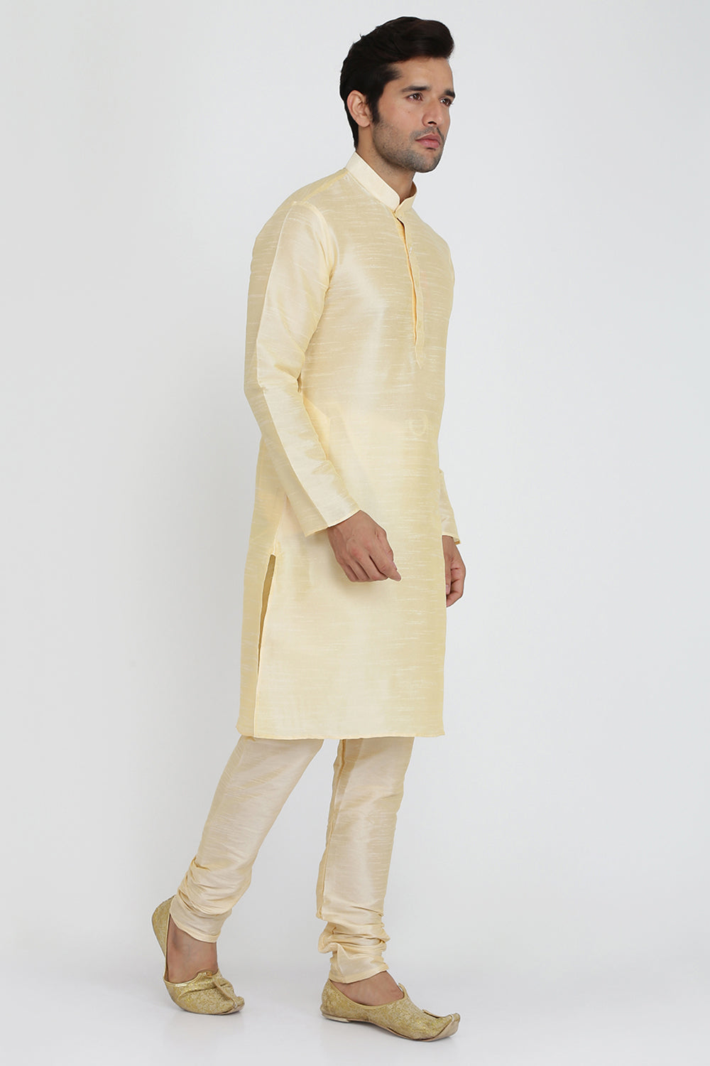 Mens Raw Silk Kurta Pyjama Set