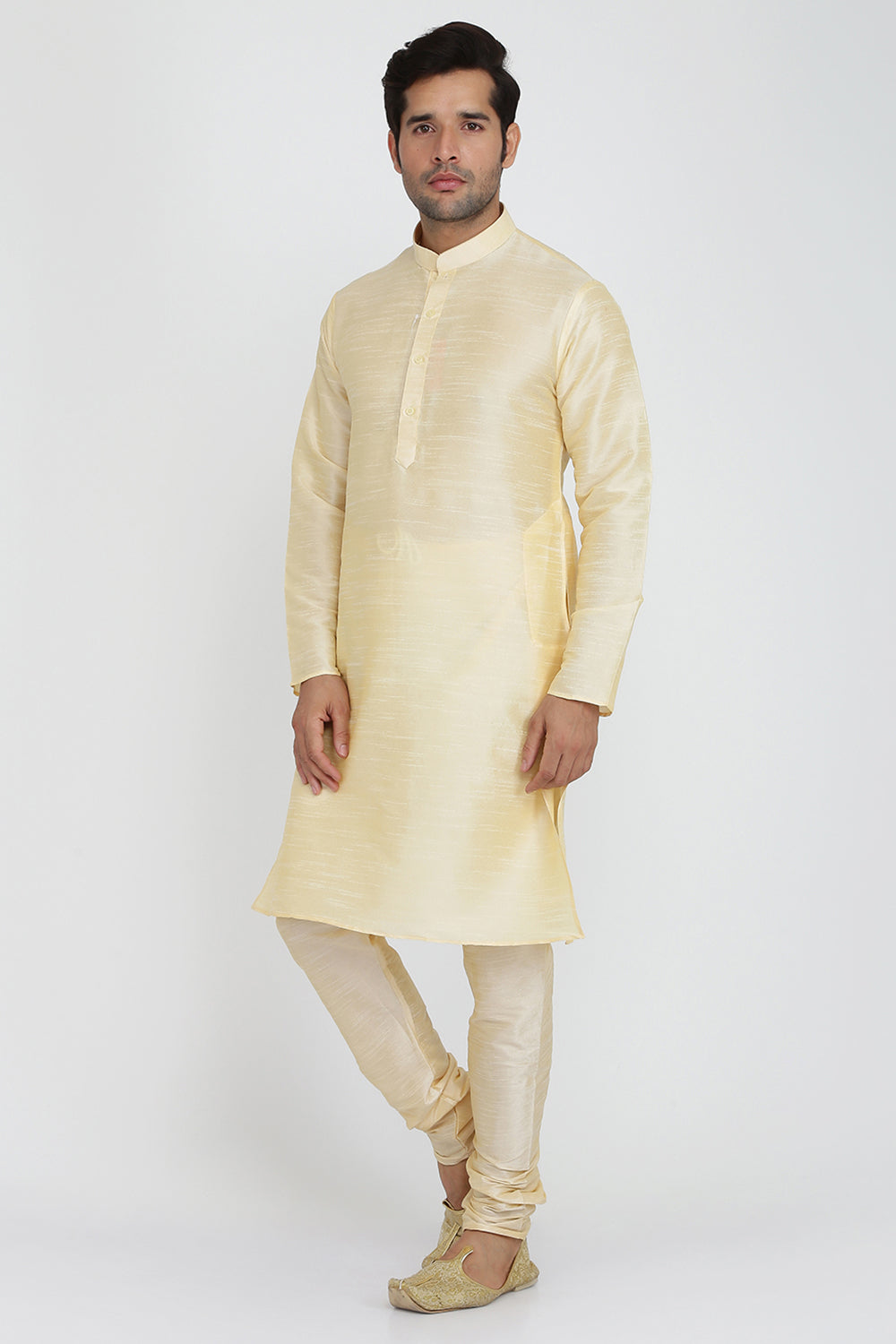 Mens Raw Silk Kurta Pyjama Set