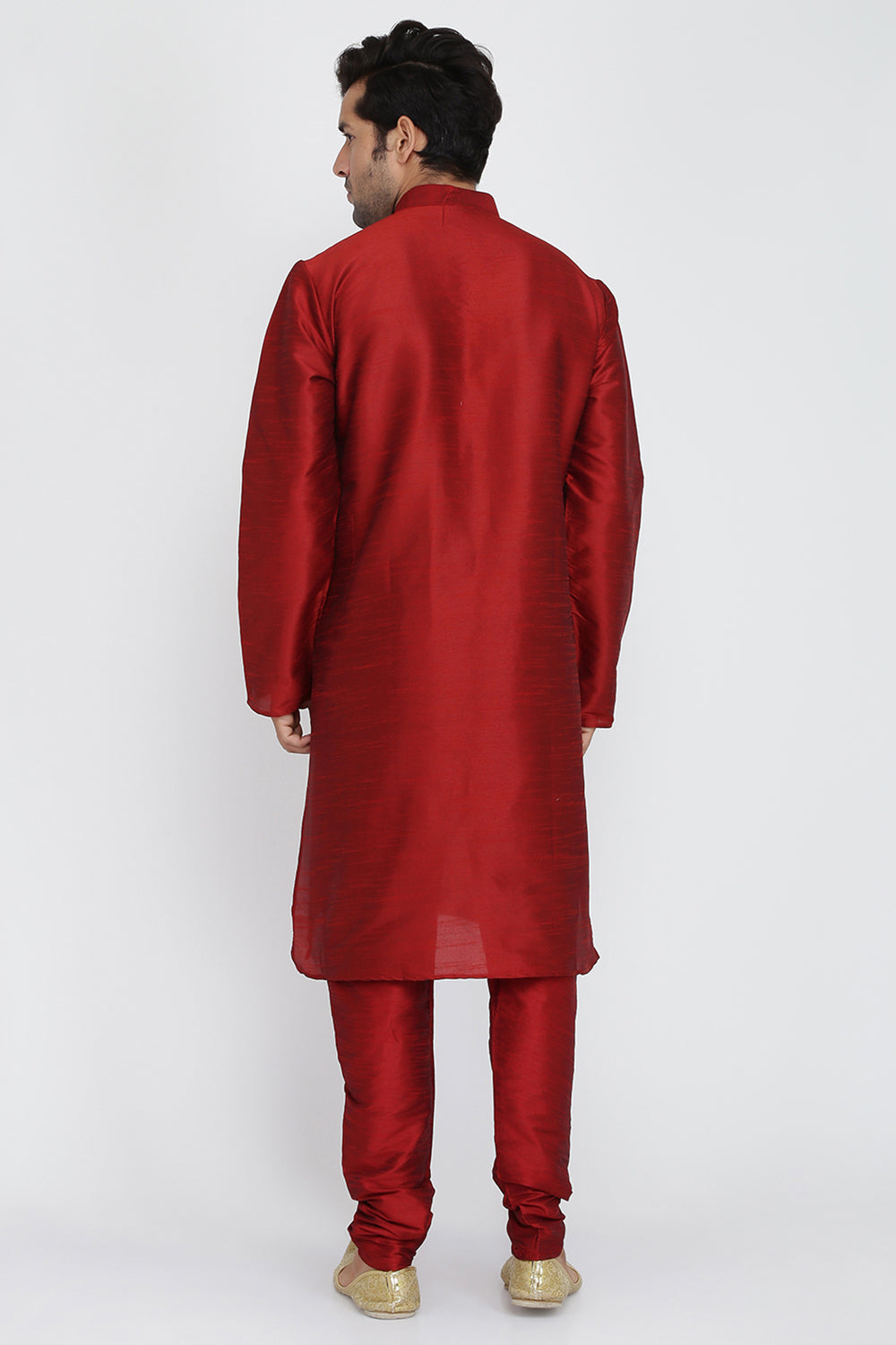 Mens Raw Silk Kurta Pyjama Set