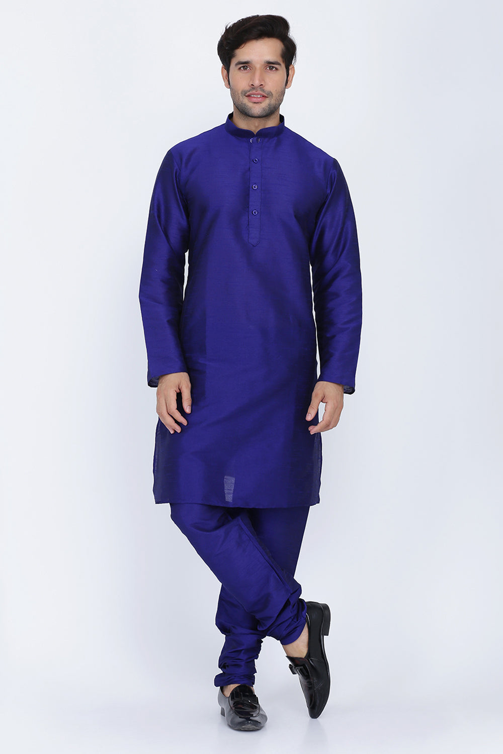 Mens Raw Silk Kurta Pyjama Set