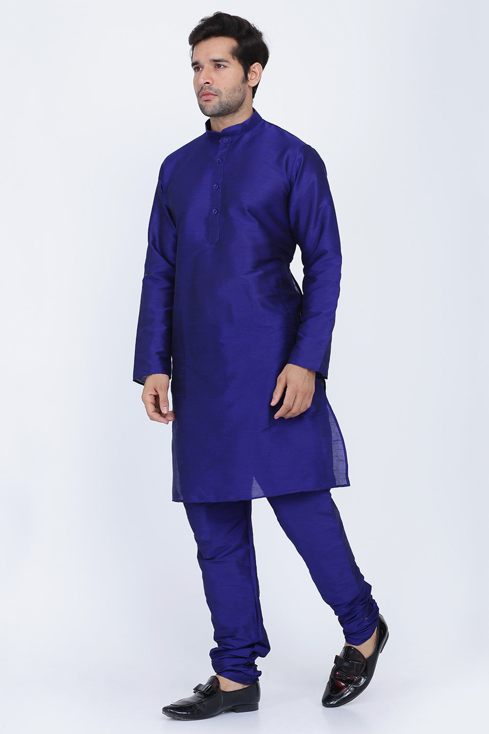 Mens Raw Silk Kurta Pyjama Set