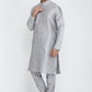 Mens Raw Silk Kurta Pyjama Set