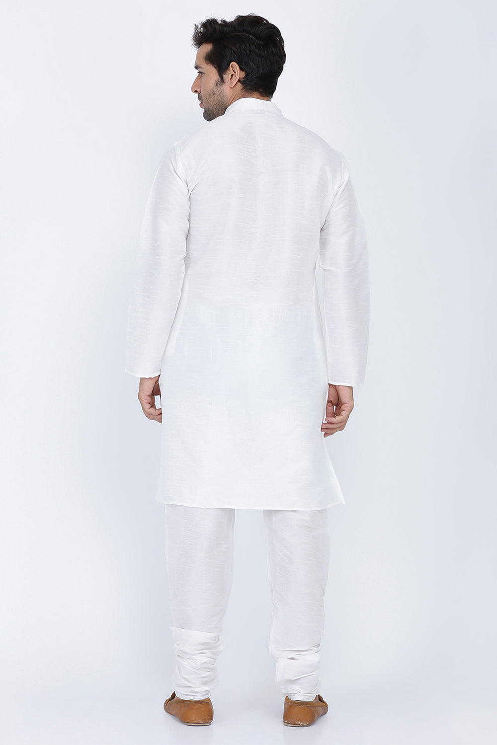 Mens Raw Silk Kurta Pyjama Set