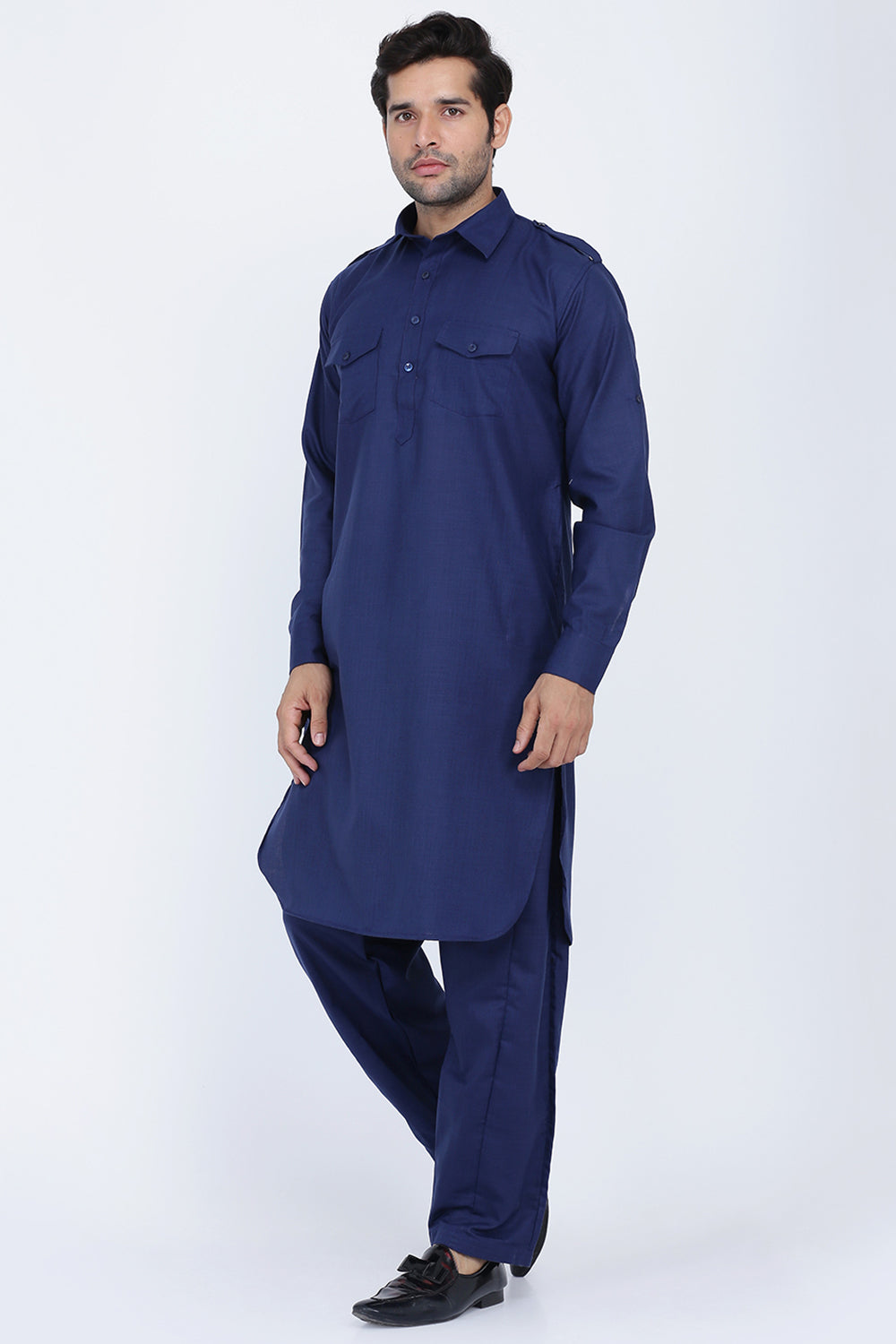 Mens Cotton Pathani Suit Set