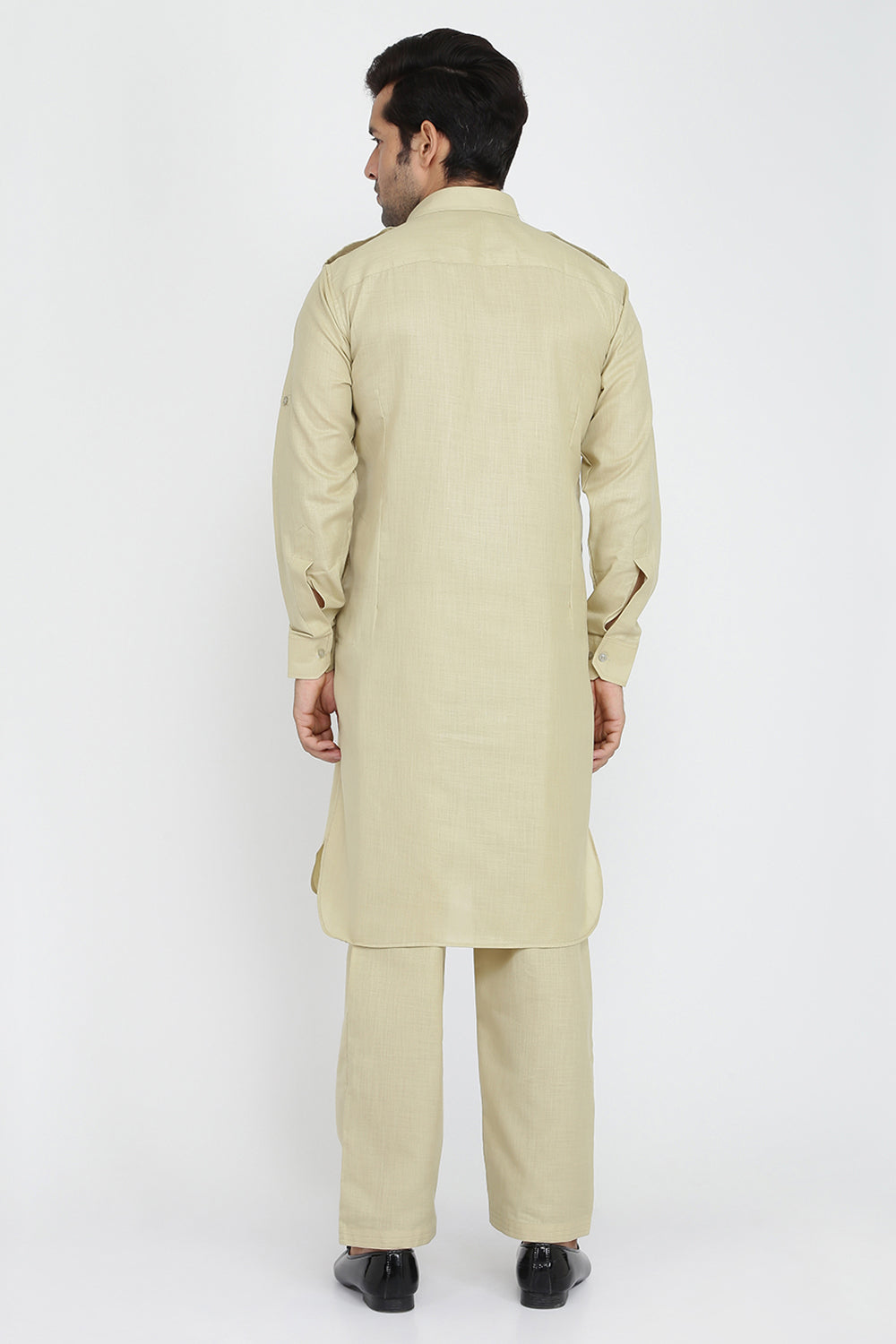 Mens Cotton Pathani Suit Set