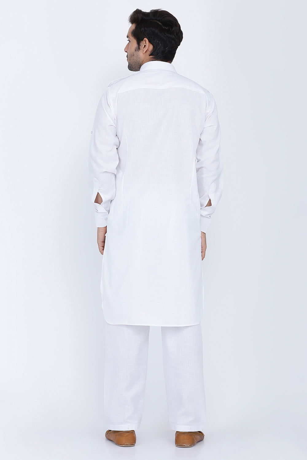 Mens Cotton Pathani Suit Set