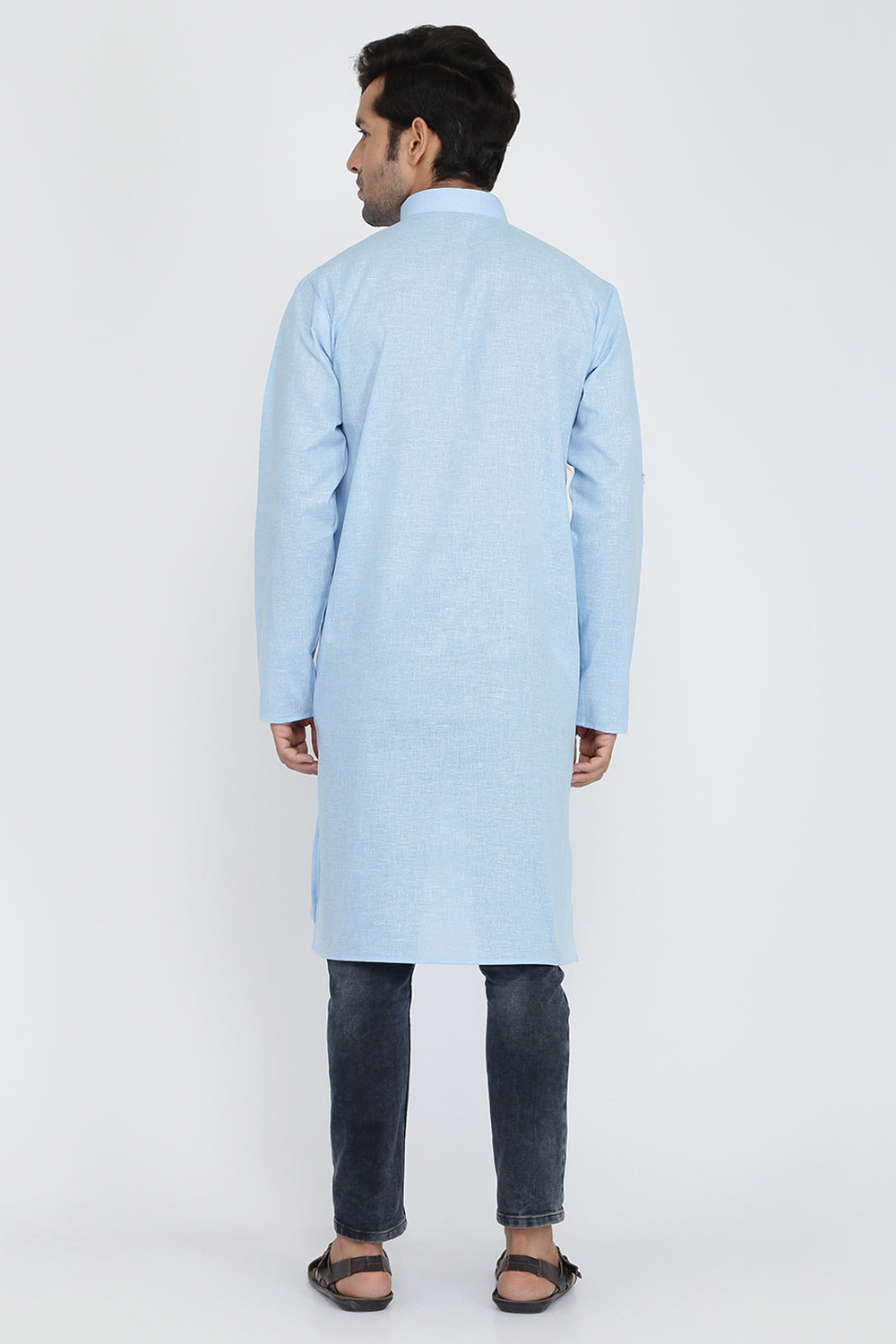 Mens Mandarin Collar Casual Kurta