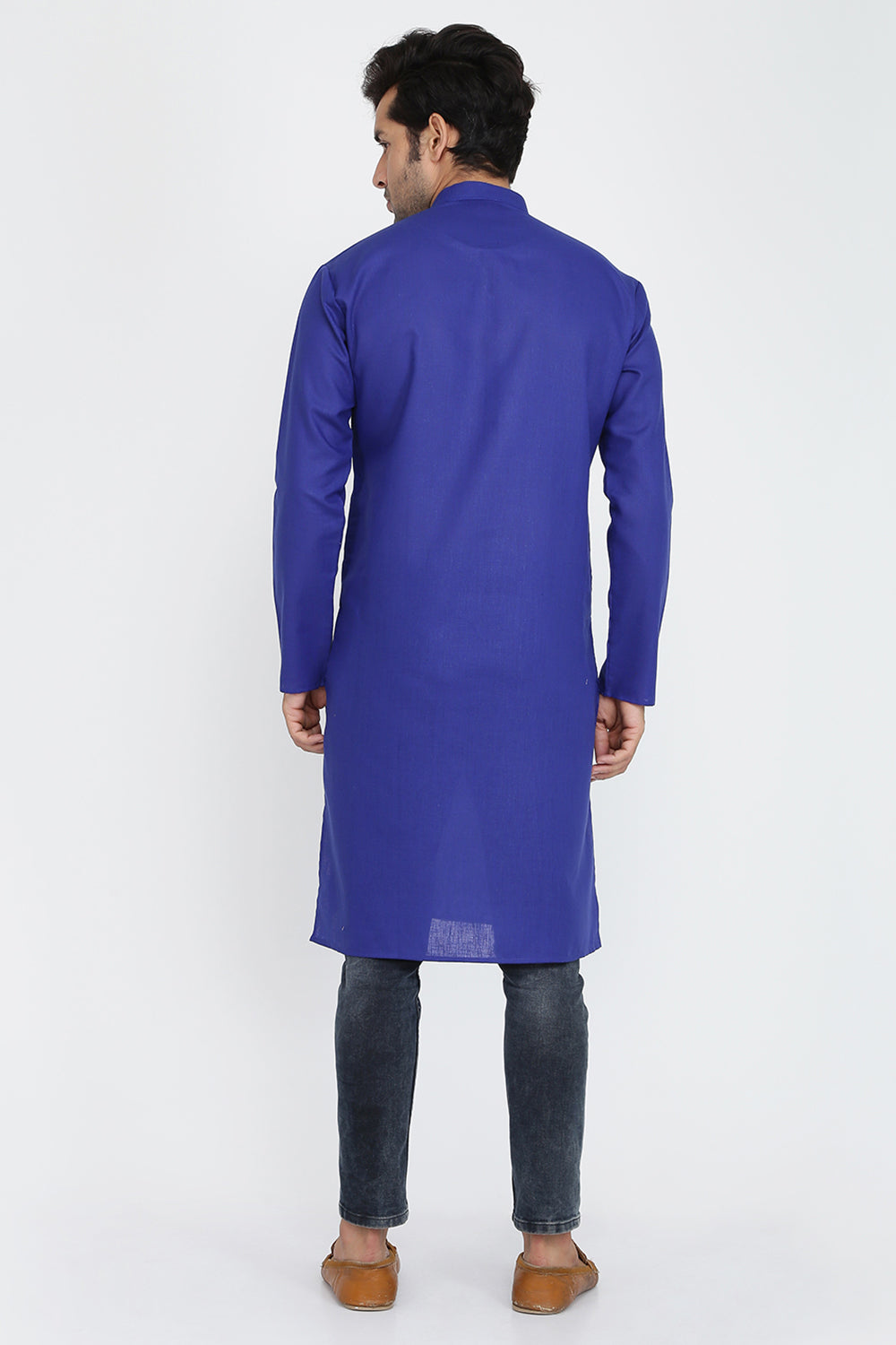 Mens Mandarin Collar Casual Kurta