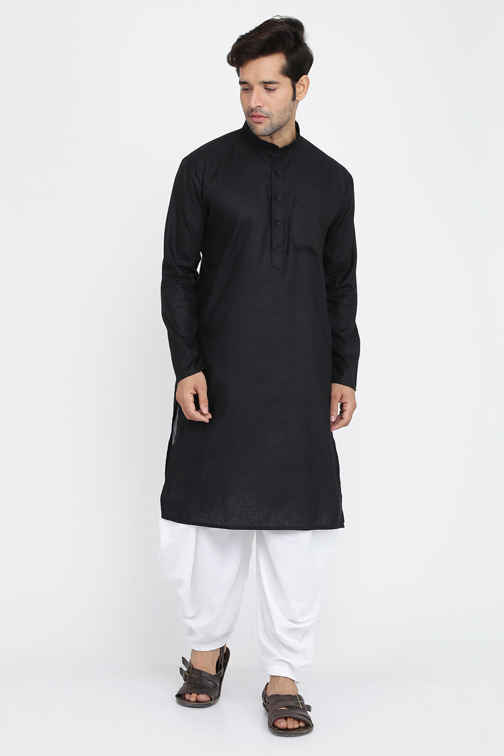 Mens Cotton Kurta And Salwar Set