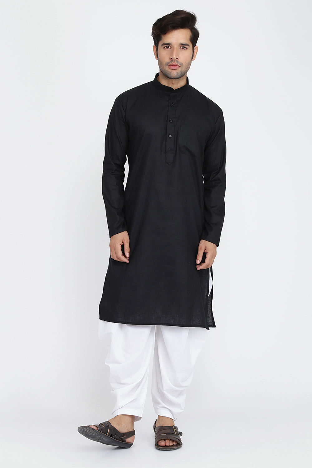 Mens Cotton Kurta And Salwar Set