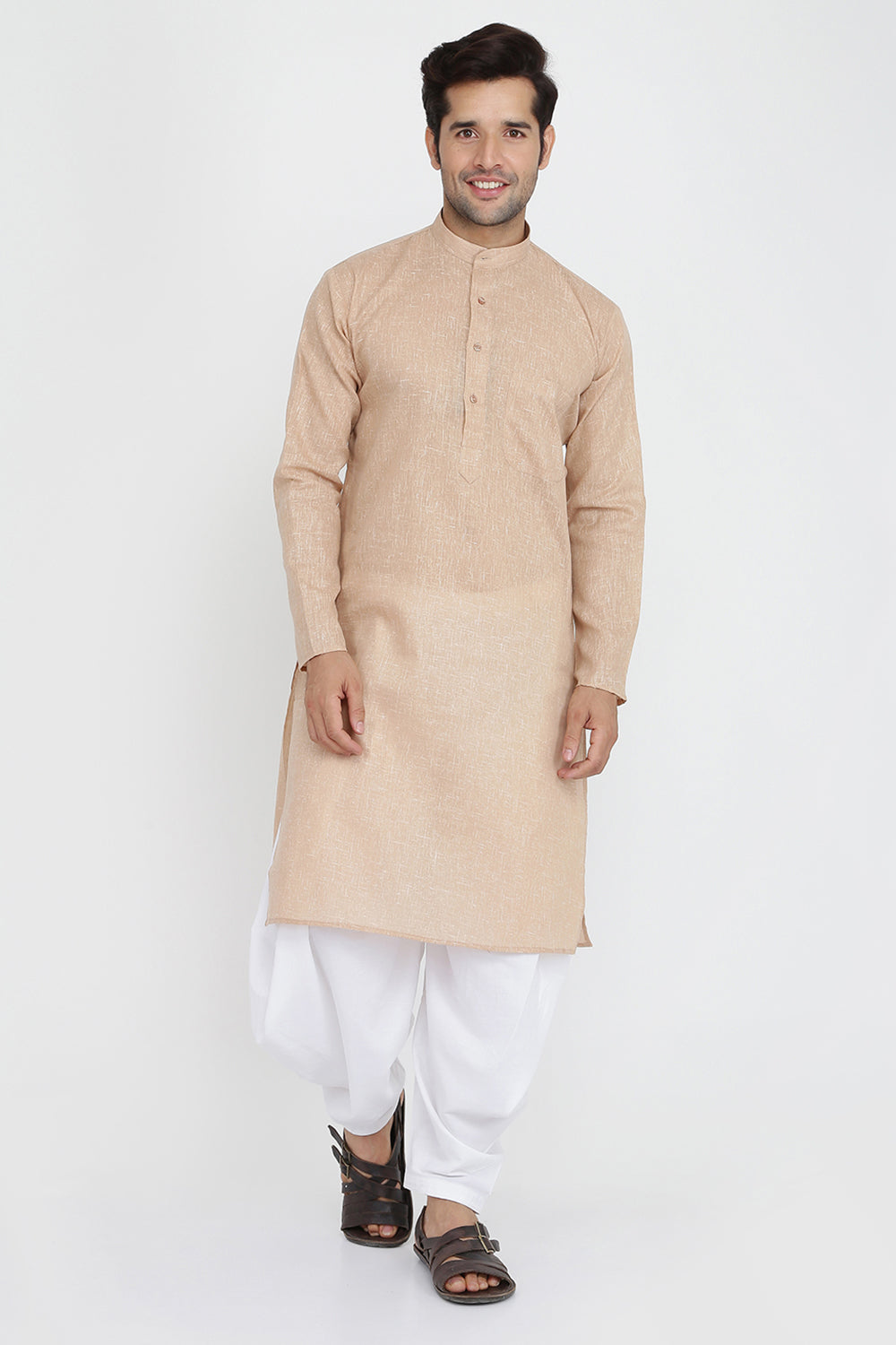 Mens Cotton Kurta And Salwar Set