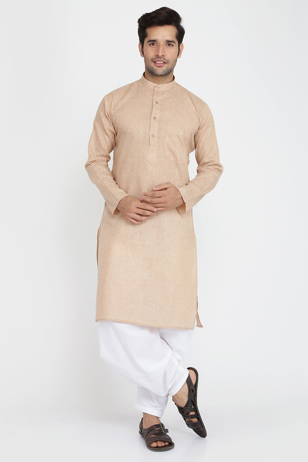 Mens Cotton Kurta And Salwar Set