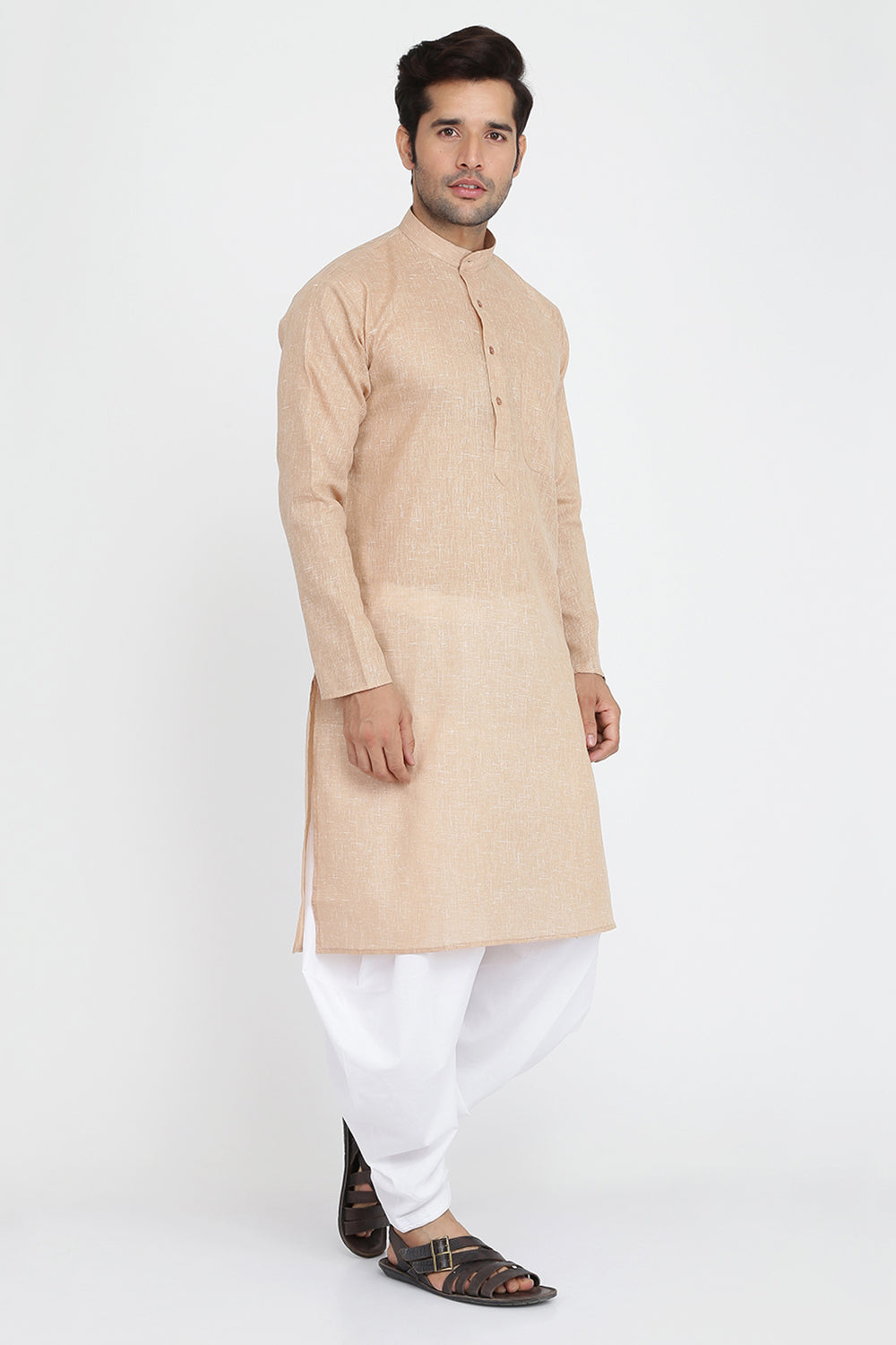 Mens Cotton Kurta And Salwar Set