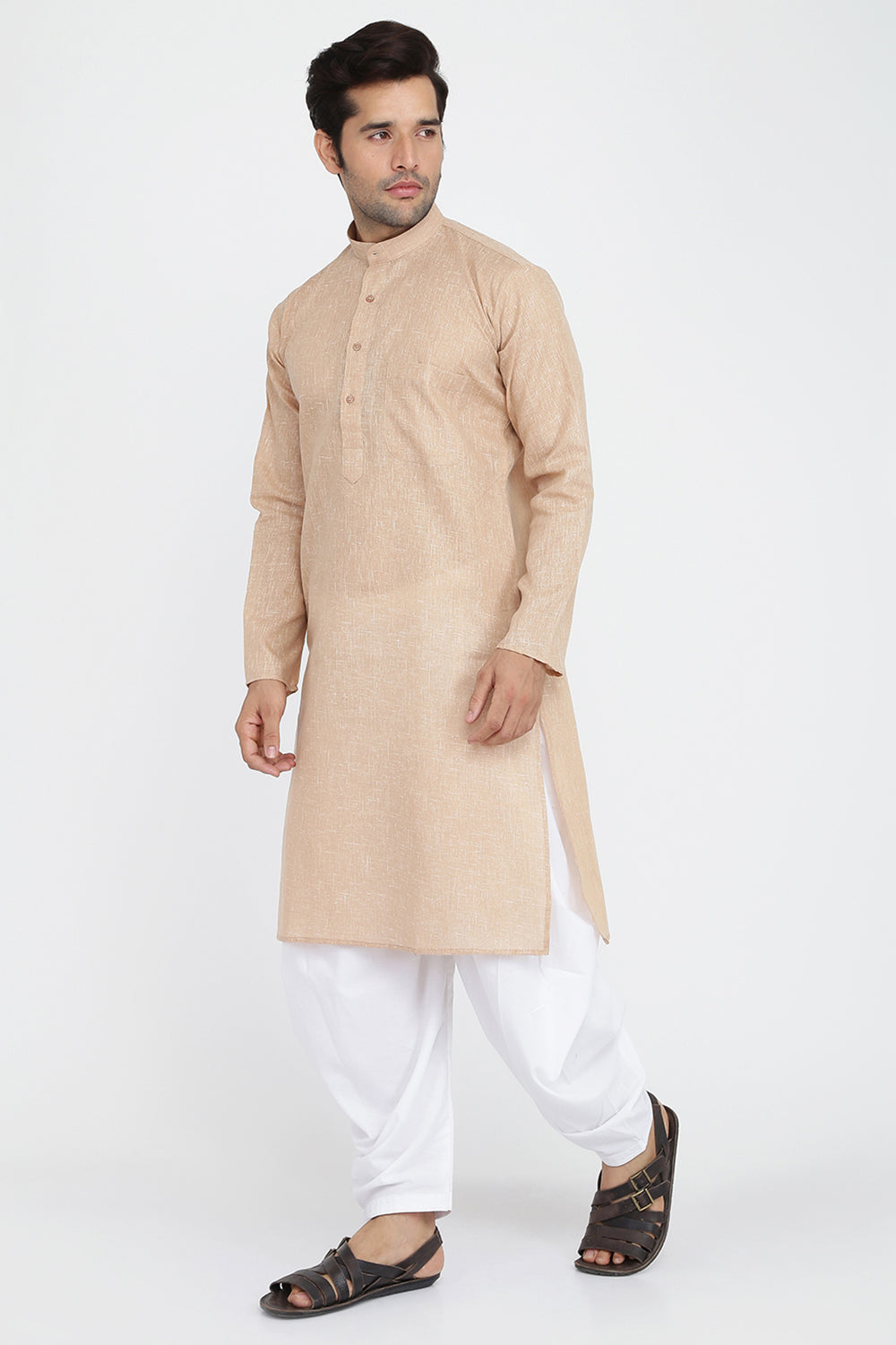 Mens Cotton Kurta And Salwar Set