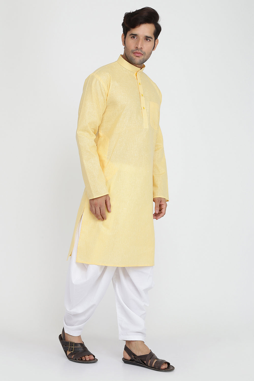 Mens Cotton Kurta And Salwar Set