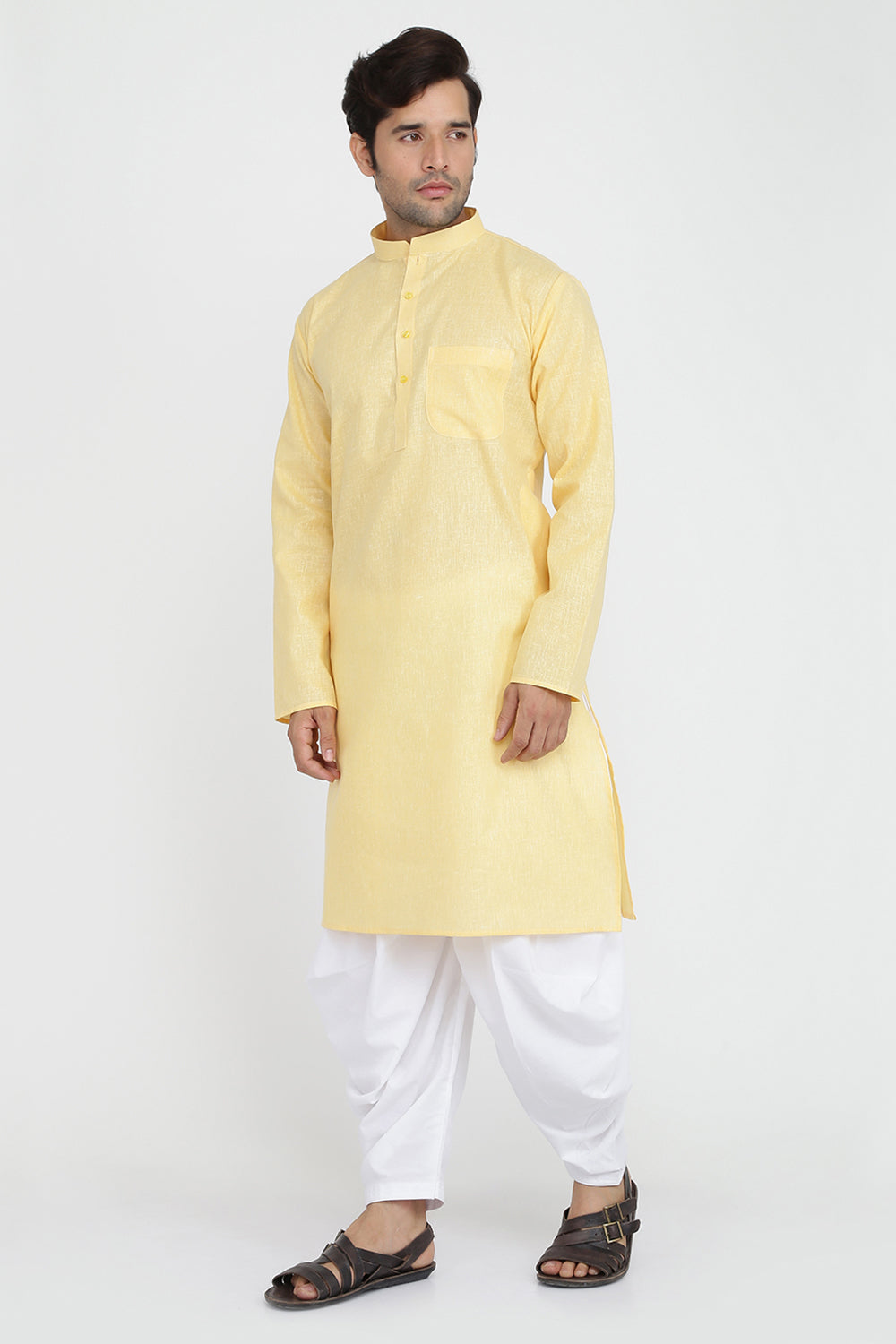 Mens Cotton Kurta And Salwar Set