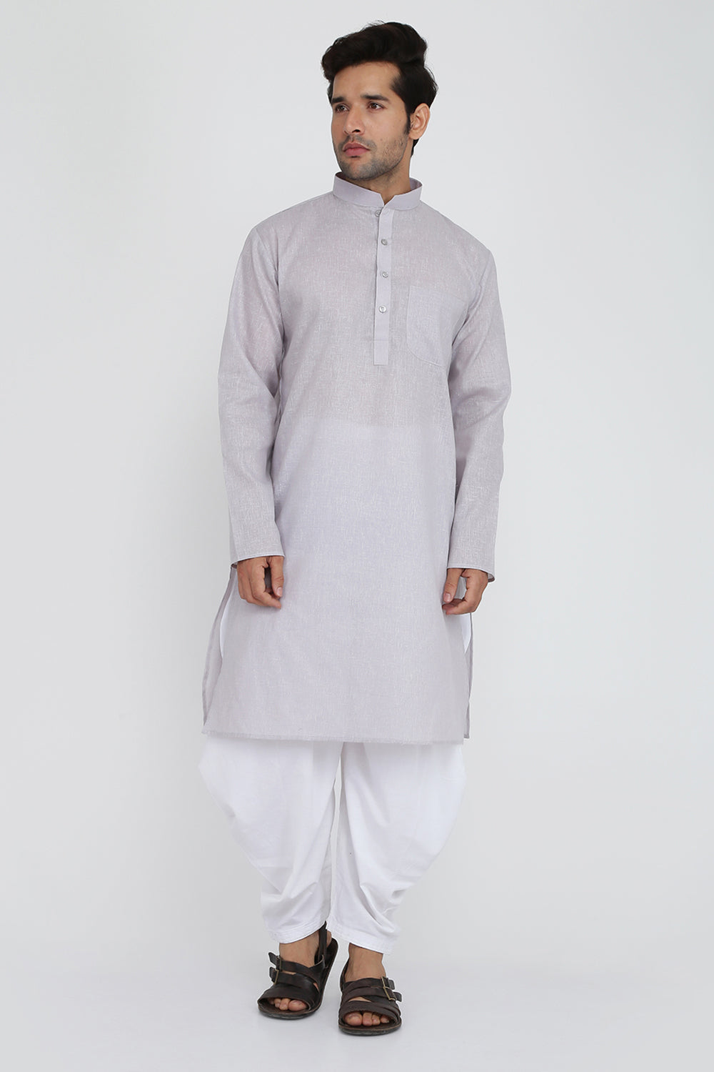 Mens Cotton Kurta And Salwar Set