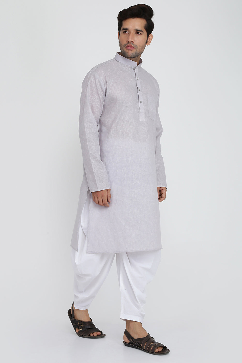 Mens Cotton Kurta And Salwar Set