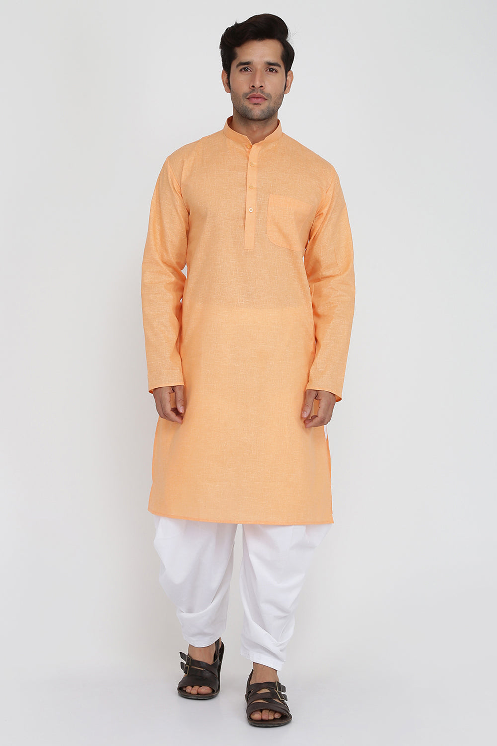 Mens Cotton Kurta And Salwar Set