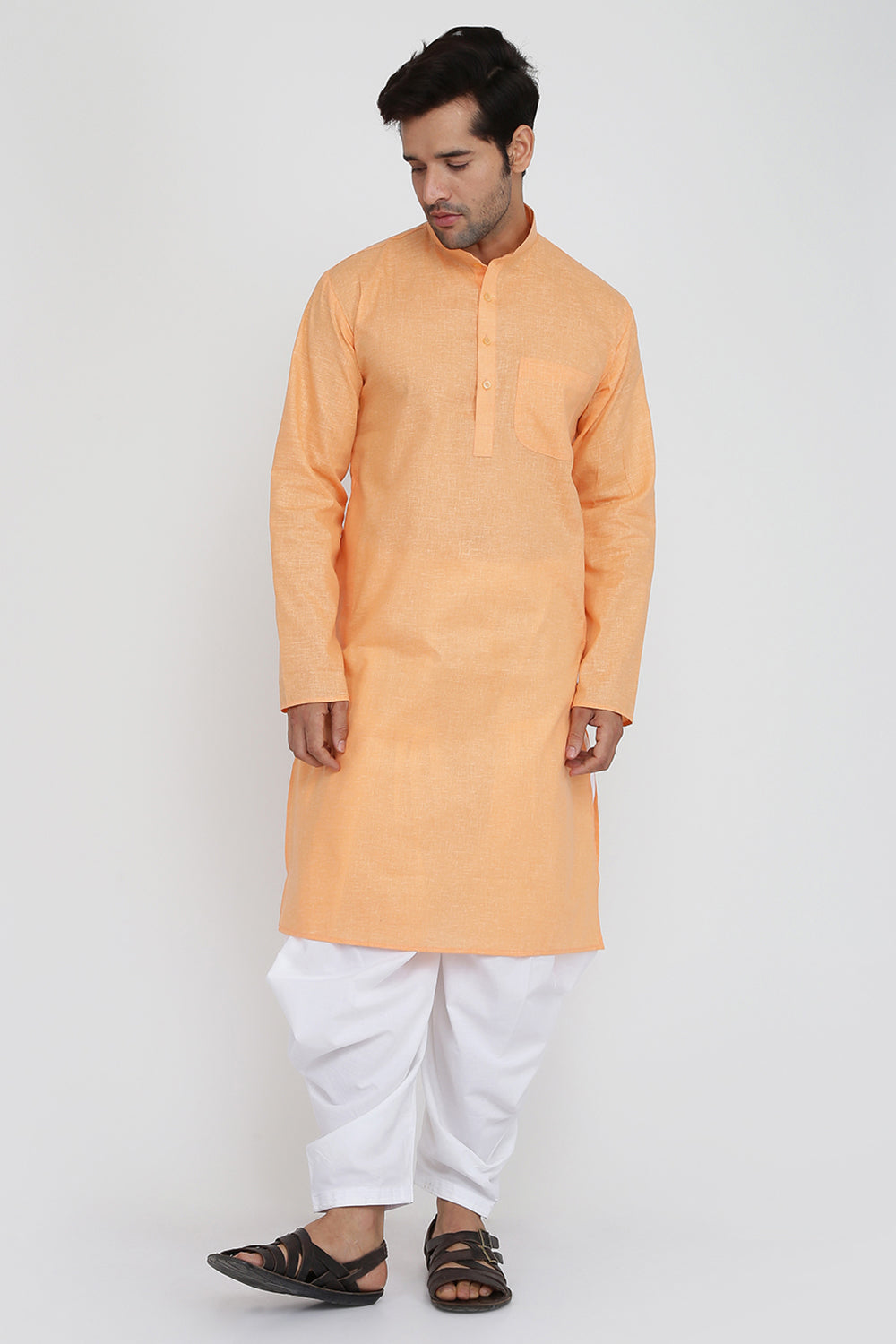 Mens Cotton Kurta And Salwar Set