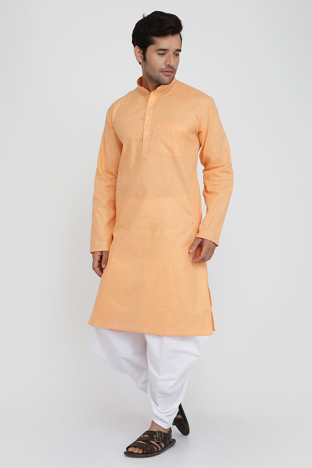 Mens Cotton Kurta And Salwar Set