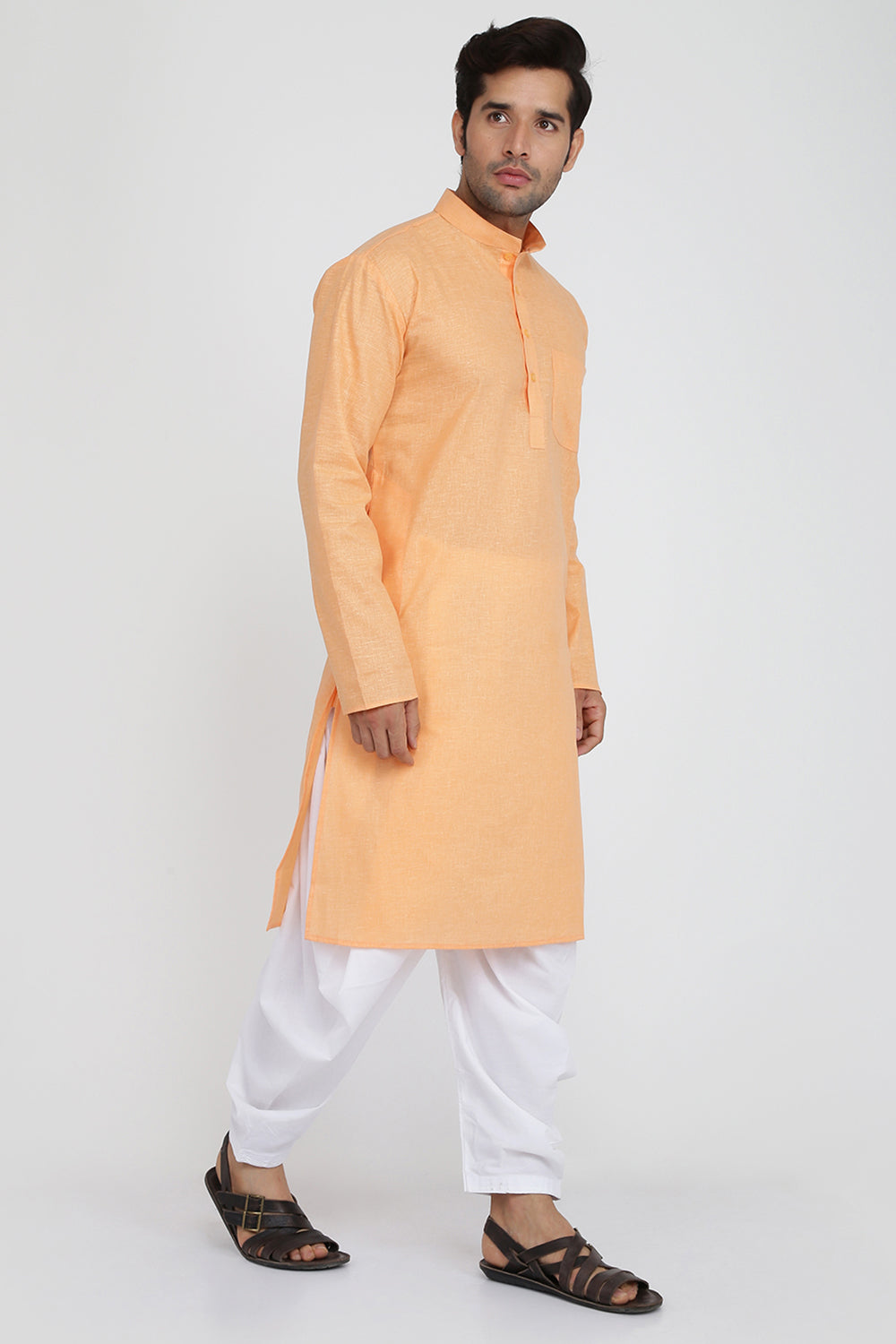 Mens Cotton Kurta And Salwar Set