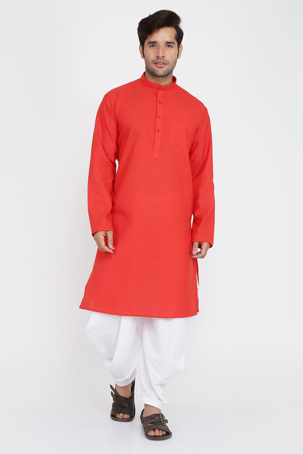 Mens Cotton Kurta And Salwar Set