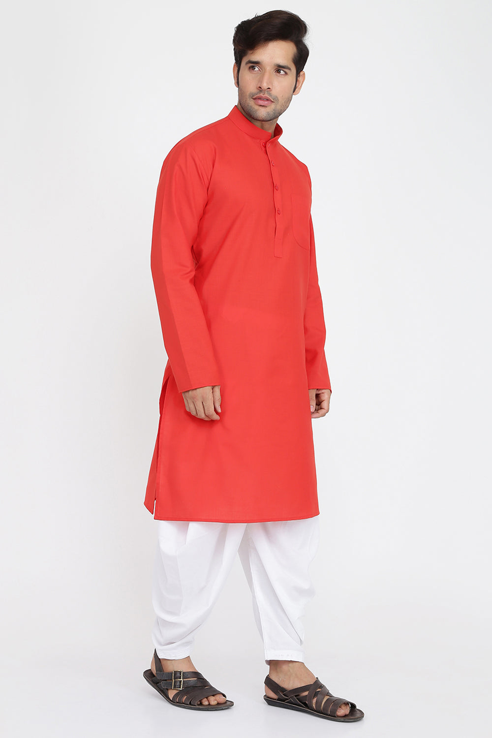 Mens Cotton Kurta And Salwar Set