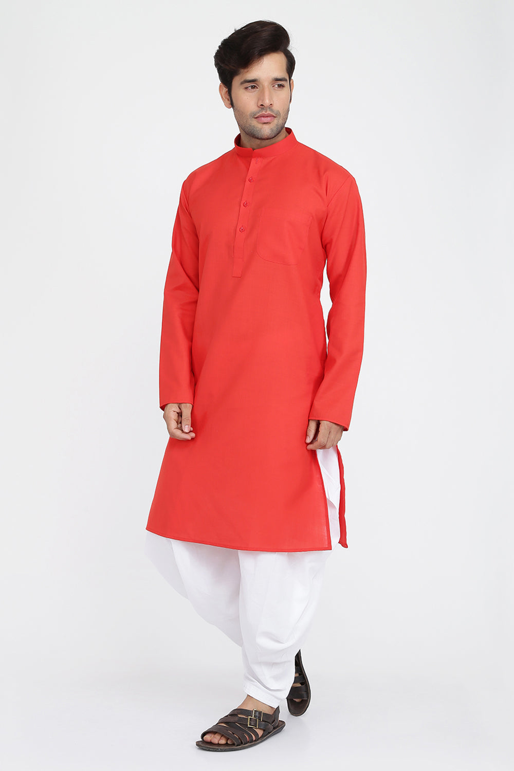 Mens Cotton Kurta And Salwar Set