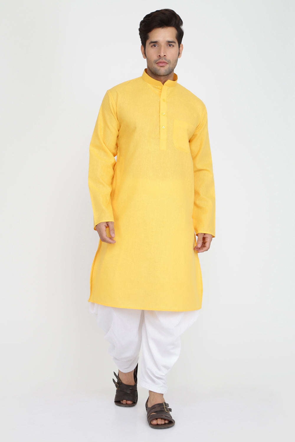 Mens Cotton Kurta And Salwar Set