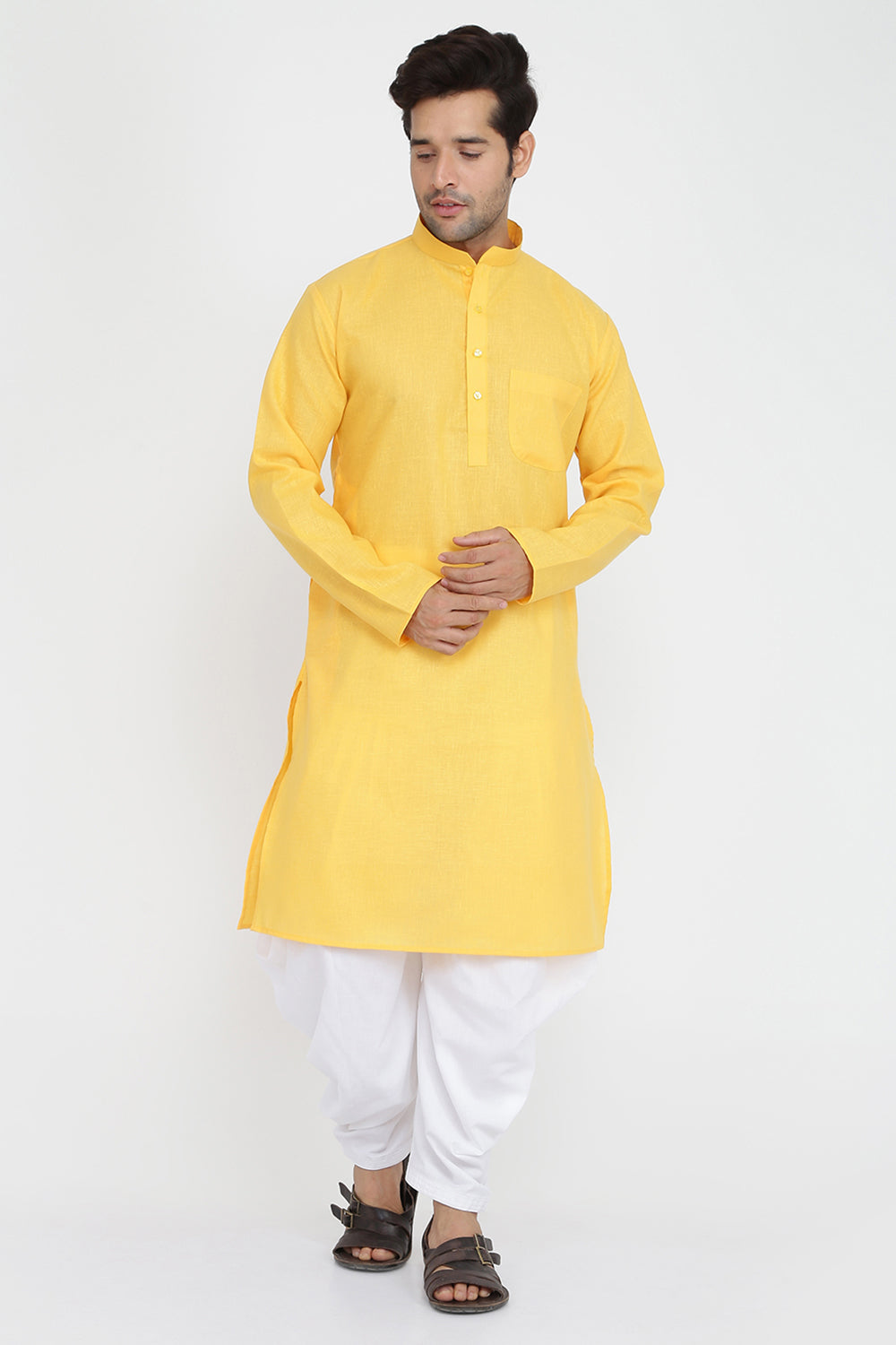 Mens Cotton Kurta And Salwar Set