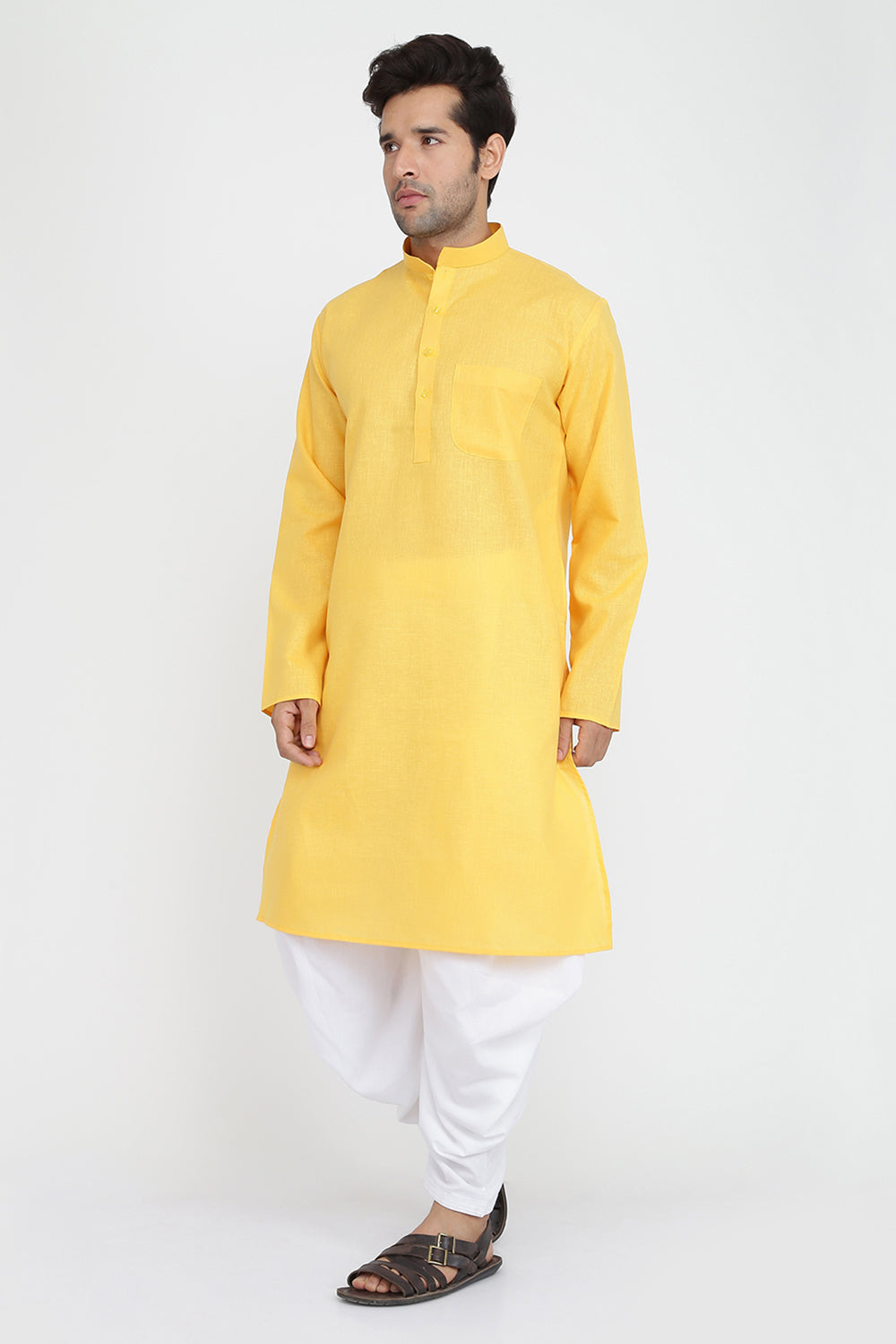 Mens Cotton Kurta And Salwar Set