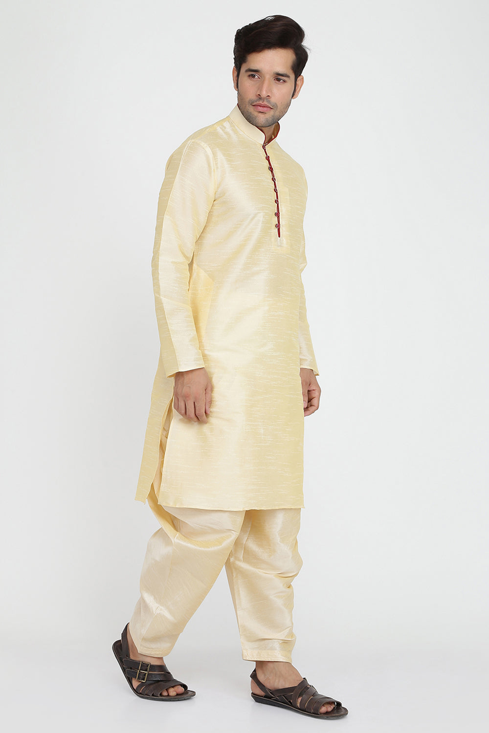 Mens Silk Kurta And Salwar Set