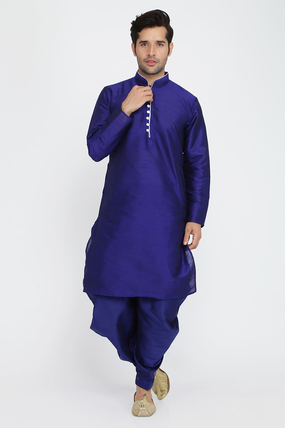 Mens Silk Kurta And Salwar Set