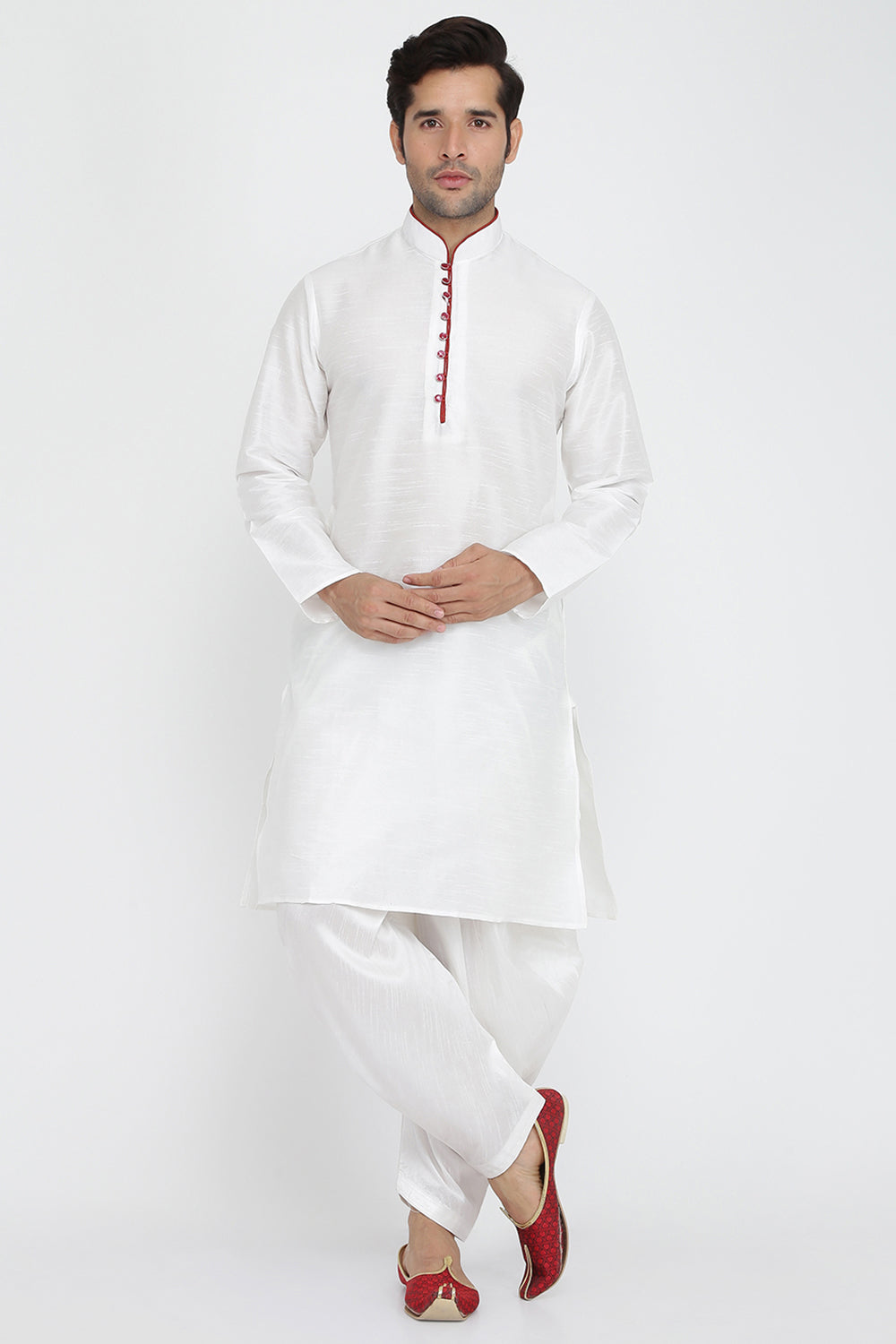 Mens Silk Kurta And Salwar Set