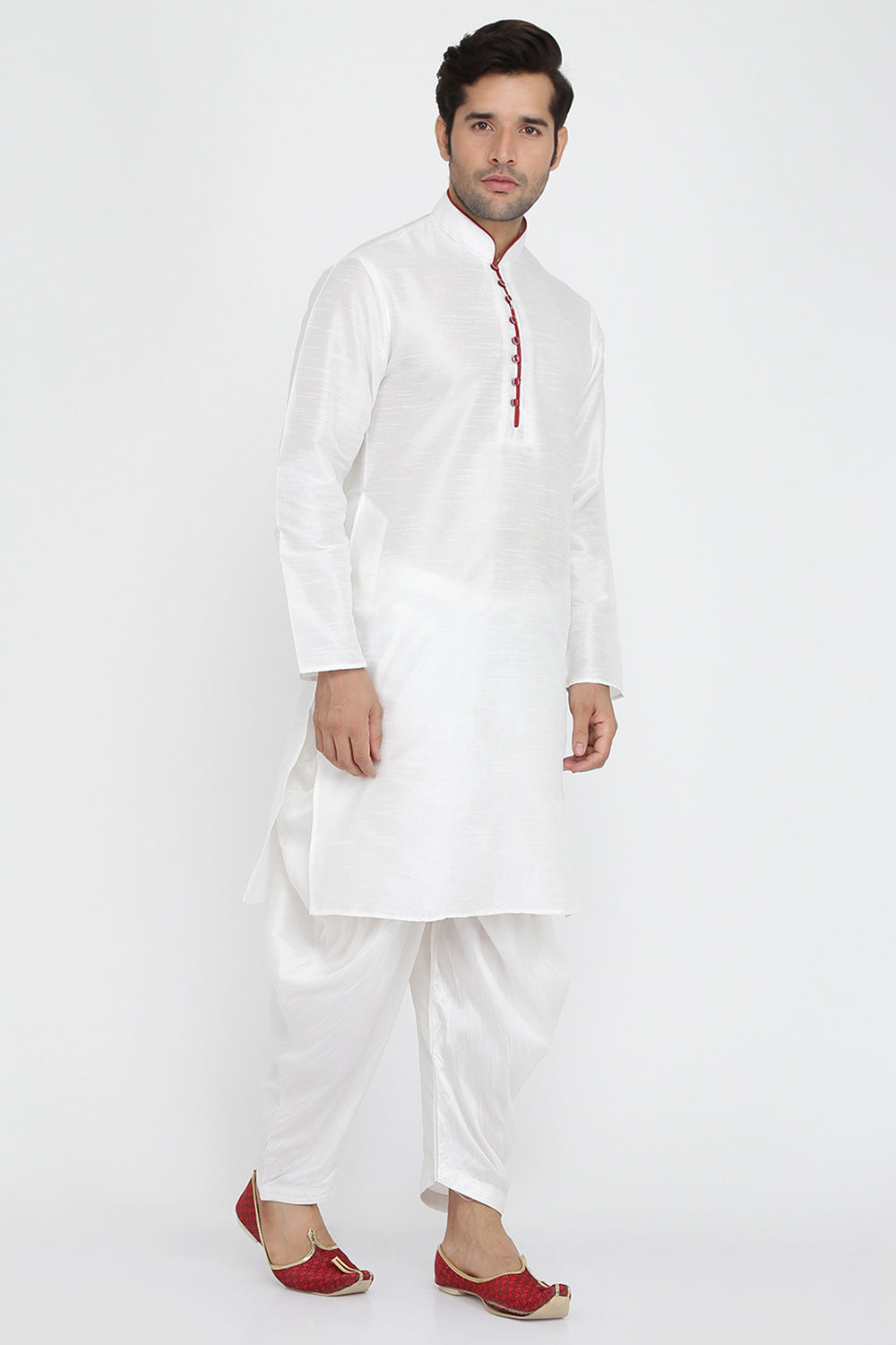 Mens Silk Kurta And Salwar Set