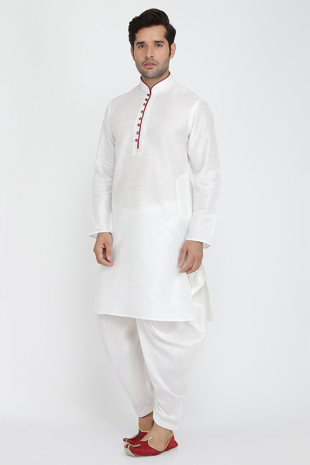 Mens Silk Kurta And Salwar Set