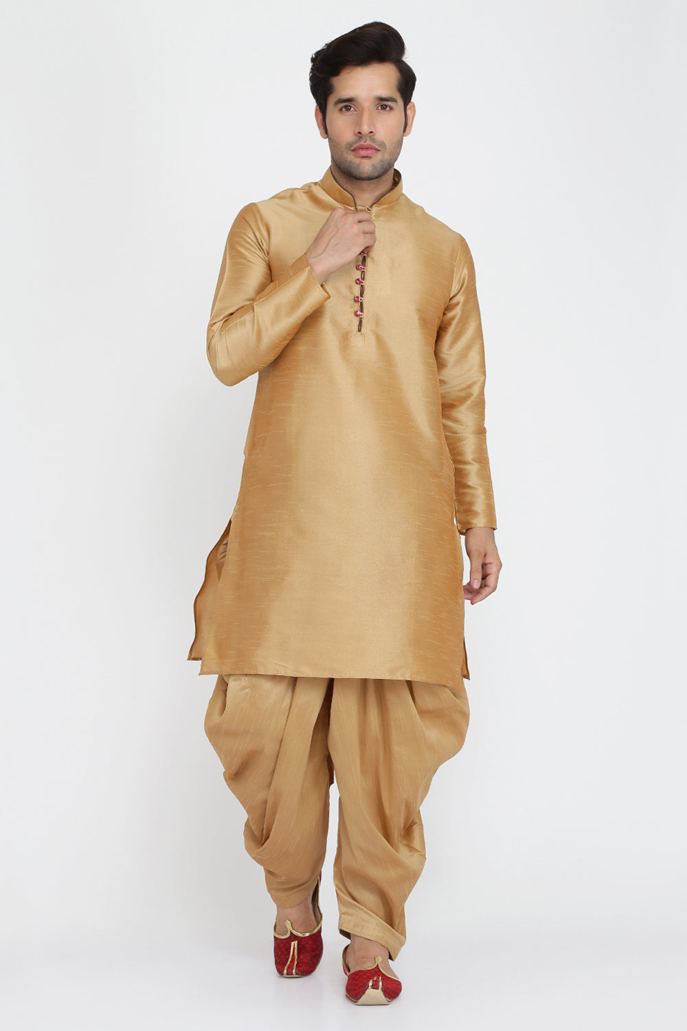 Mens Silk Kurta And Salwar Set