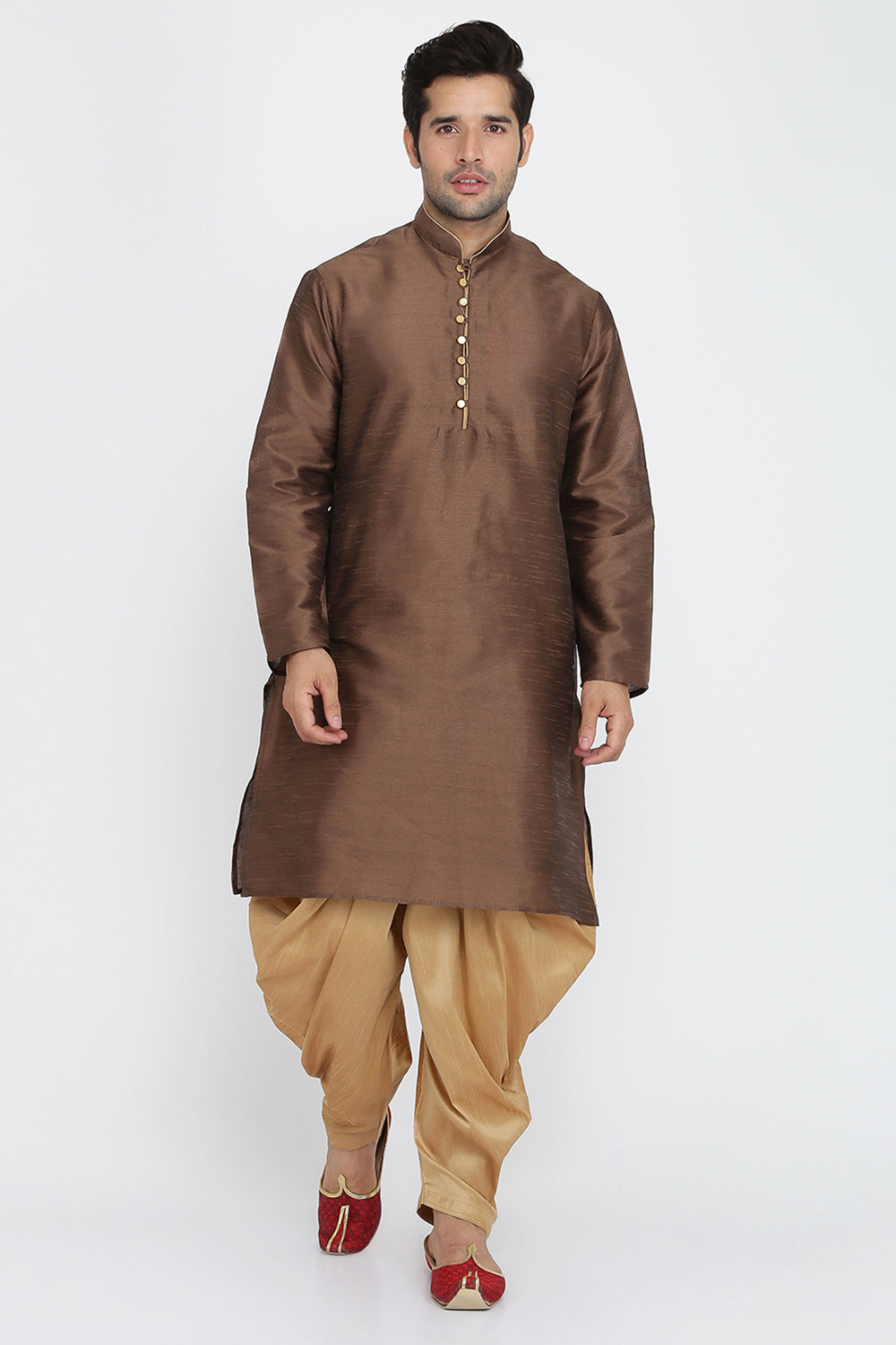 Mens Silk Kurta And Salwar Set