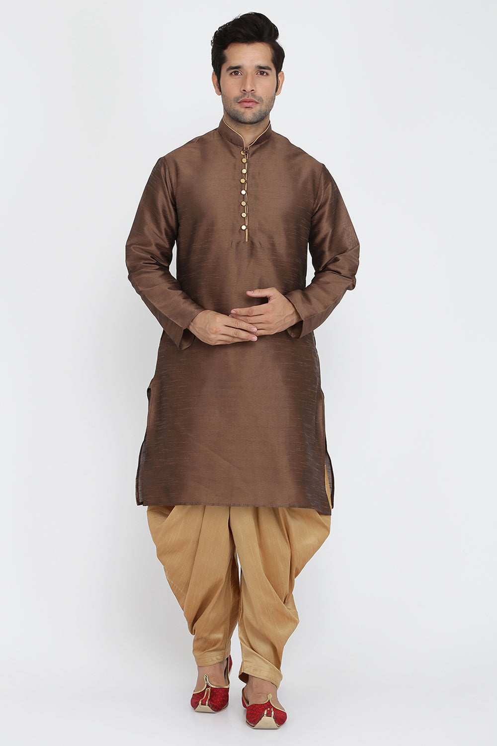 Mens Silk Kurta And Salwar Set